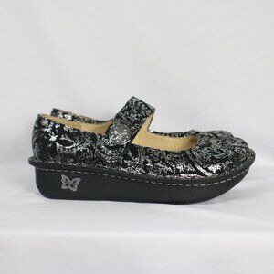 Brand New Genuine Leather Alegria Paloma Mary Jane Women's US 8 or 8.5 Black Whi